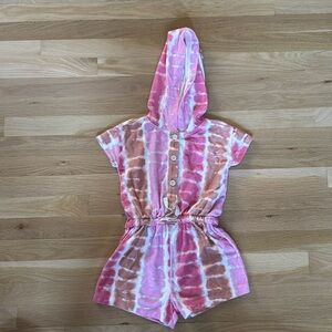 J.Crew crew cut pink tie dye Terry swim cover-up size 6